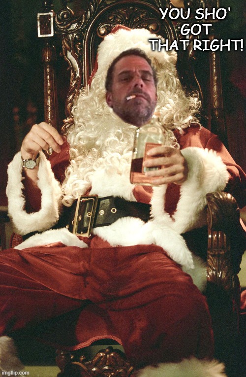 Bad santa | YOU SHO' GOT THAT RIGHT! | image tagged in bad santa | made w/ Imgflip meme maker