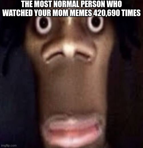 lowkey | THE MOST NORMAL PERSON WHO WATCHED YOUR MOM MEMES 420,690 TIMES | image tagged in quandale dingle | made w/ Imgflip meme maker