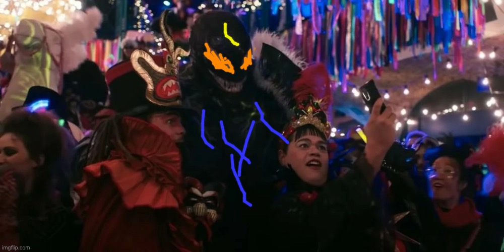 Everyone: gets chaoseded, marshel who somehow isnt affected: | image tagged in rave venom 2 | made w/ Imgflip meme maker