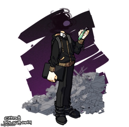 Gunslinger after the transformation in picrew | image tagged in gunslinger picrew | made w/ Imgflip meme maker