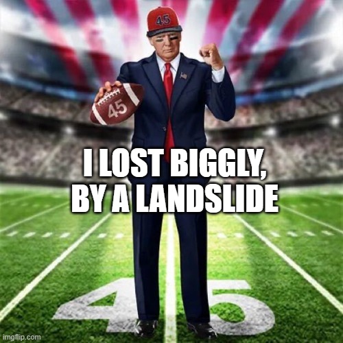 I LOST BIGGLY, BY A LANDSLIDE | made w/ Imgflip meme maker