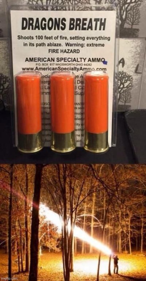 Dragon's Breath Shotgun Shells | image tagged in dragon's breath shotgun shells | made w/ Imgflip meme maker