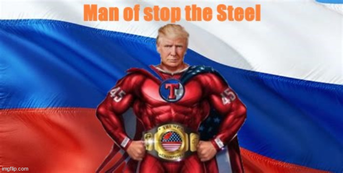 Stop the Steel | image tagged in donald trump,stop the steal,maga,conman,russian puppet | made w/ Imgflip meme maker