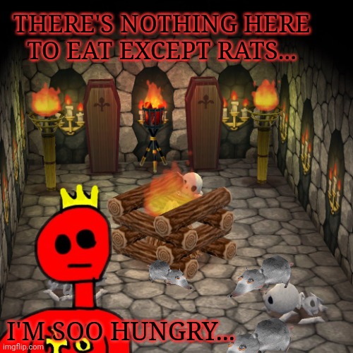 Reich visits the basement (Reich note: yes I’m stuck in the basement but who cares) | THERE'S NOTHING HERE TO EAT EXCEPT RATS... I'M SOO HUNGRY... | image tagged in animal crossing basement,trapped,in the basement | made w/ Imgflip meme maker