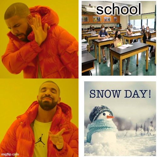 Drake Hotline Bling | school | image tagged in memes,drake hotline bling | made w/ Imgflip meme maker