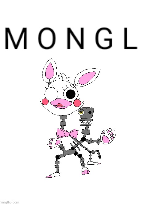 Mongl drawnig | image tagged in mangle | made w/ Imgflip meme maker