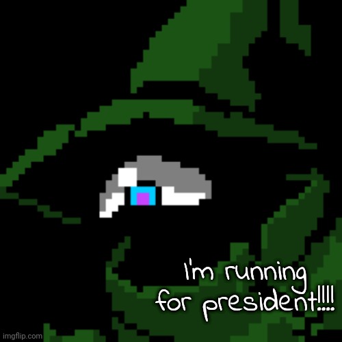 I'm running for president!!!! | image tagged in beloved | made w/ Imgflip meme maker