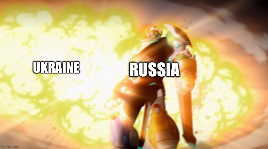 voltron destroying stuff | UKRAINE; RUSSIA | image tagged in voltron destroying stuff | made w/ Imgflip meme maker
