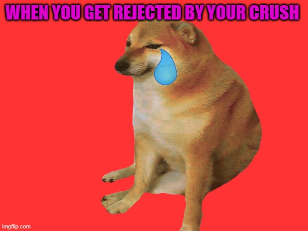 WHEN YOU GET REJECTED BY YOUR CRUSH | made w/ Imgflip meme maker