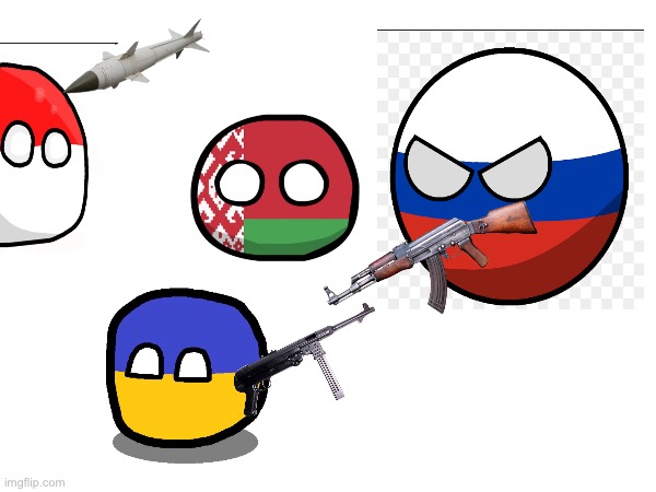 This is Russo-Ukraine war | image tagged in countryballs | made w/ Imgflip meme maker