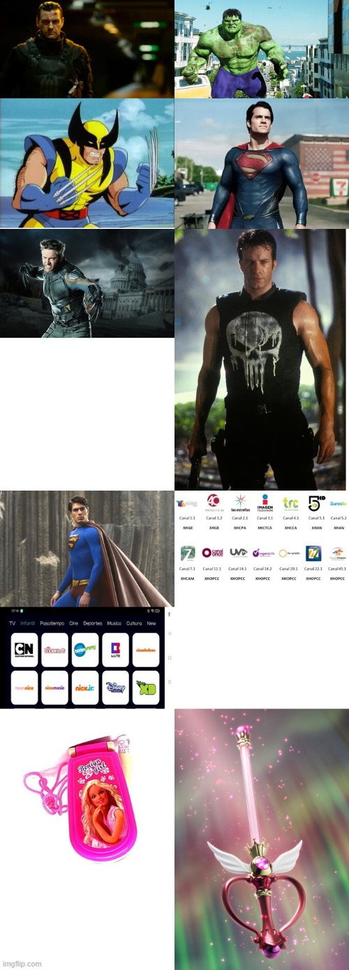 My Superhero TV Channels and Toys Collection Blank Meme Template