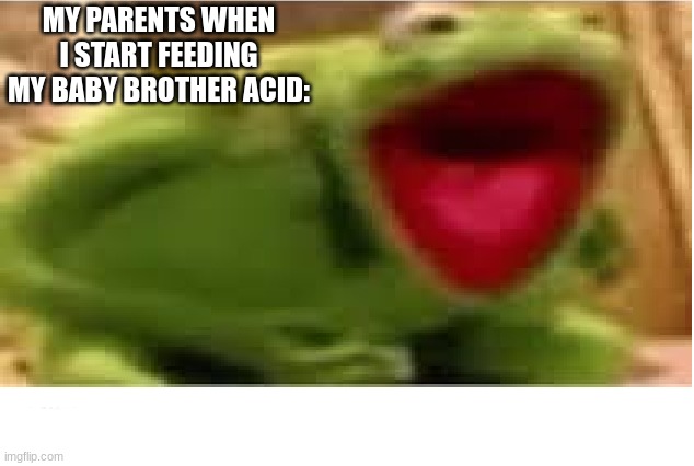 Oh Hell No | MY PARENTS WHEN I START FEEDING MY BABY BROTHER ACID: | image tagged in oh hell no,noooooooooooooooooooooooo | made w/ Imgflip meme maker