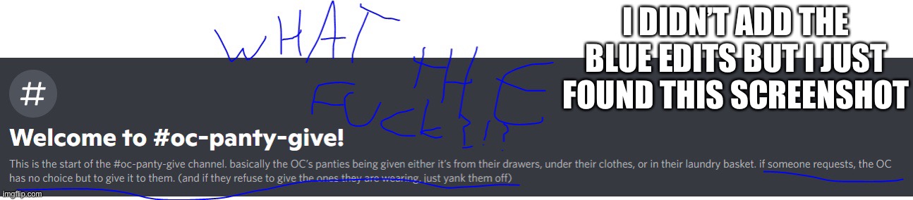 I DIDN’T ADD THE BLUE EDITS BUT I JUST FOUND THIS SCREENSHOT | made w/ Imgflip meme maker