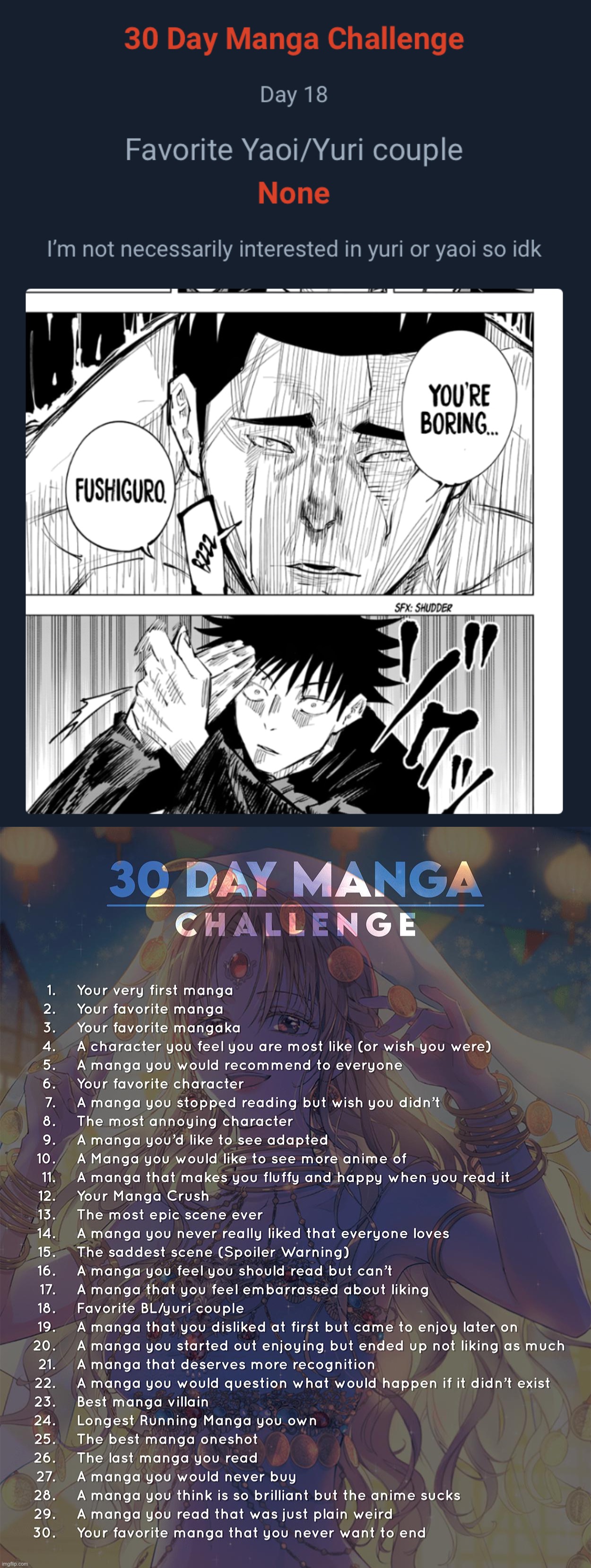 image tagged in 30 day manga challenge | made w/ Imgflip meme maker