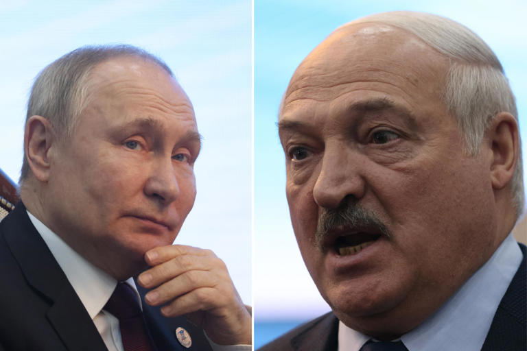 Putin and Lukashenko Blank Meme Template