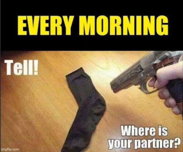 True | image tagged in socks,relatable,washing,mornings | made w/ Imgflip meme maker