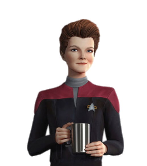 High Quality janeway with coffee Blank Meme Template