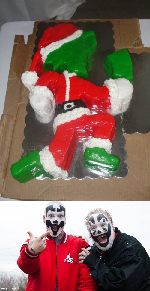 SANTA HATCHET MAN | image tagged in insane clown posse,icp,santa claus,christmas | made w/ Imgflip meme maker