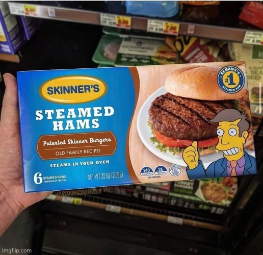 Steamed hams | image tagged in steamed hams | made w/ Imgflip meme maker