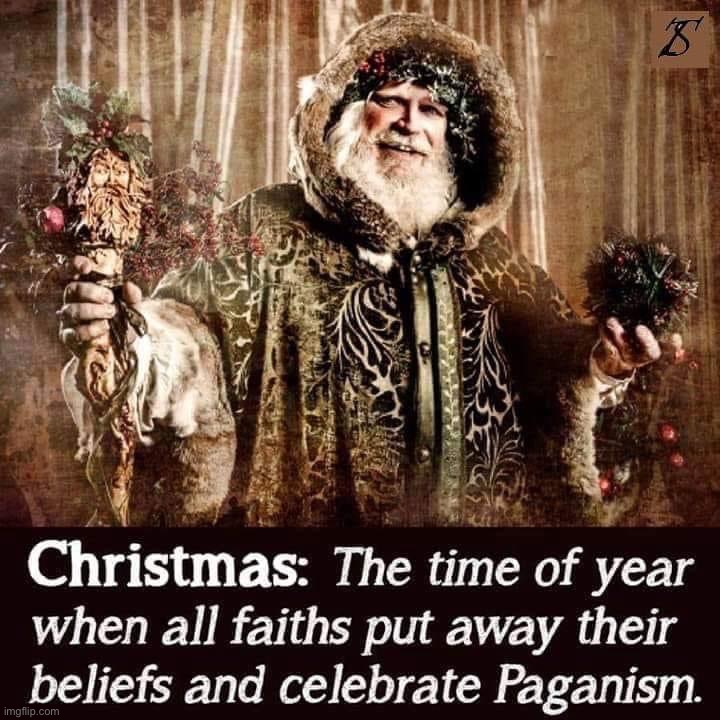 Wait who tf is Santa. Is he in the Bible? | image tagged in christmas paganism,war on christmas | made w/ Imgflip meme maker