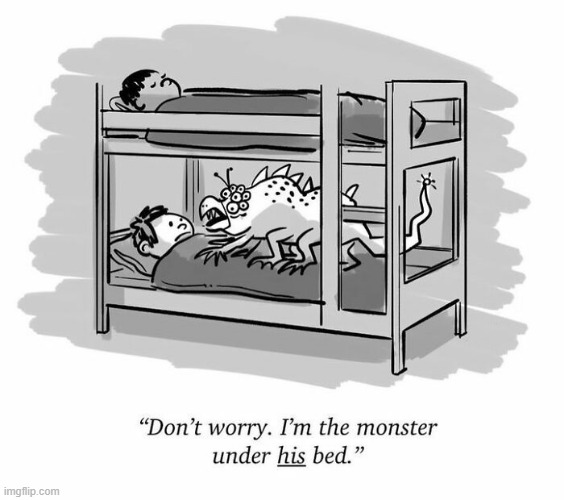 Monster | image tagged in comics | made w/ Imgflip meme maker