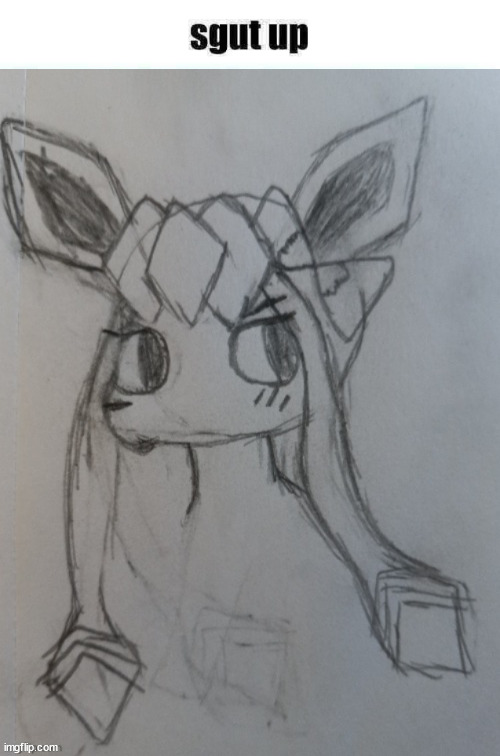 shitpost | image tagged in sgut up,sylceon drawn by kit kat | made w/ Imgflip meme maker