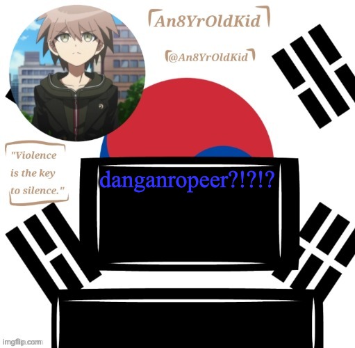 Credit to Cheesecaketherat | danganropeer?!?!? | image tagged in credit to cheesecaketherat | made w/ Imgflip meme maker