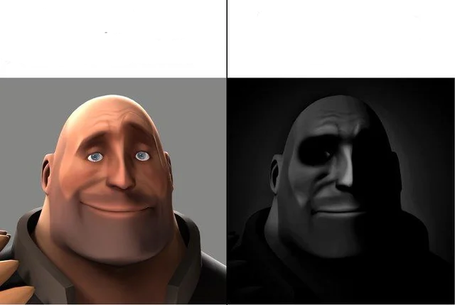 High Quality Heavy Becomes Uncanny Blank Meme Template
