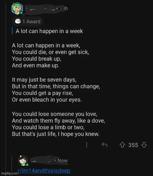 r/teenagers posts are getting philosophical | made w/ Imgflip meme maker