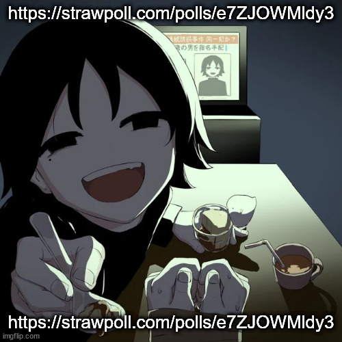 avogado6 | https://strawpoll.com/polls/e7ZJOWMldy3; https://strawpoll.com/polls/e7ZJOWMldy3 | image tagged in avogado6 | made w/ Imgflip meme maker