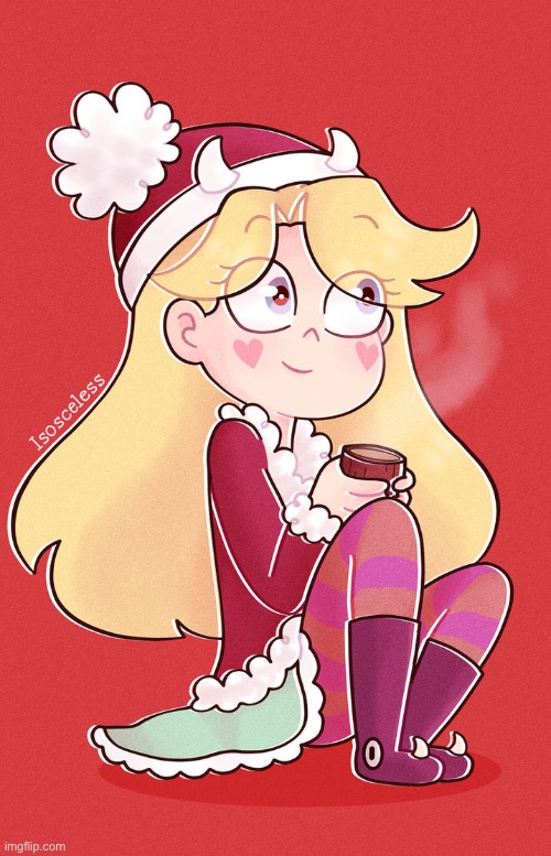 Christmas Star | image tagged in star butterfly,svtfoe,christmas,star vs the forces of evil,fanart,memes | made w/ Imgflip meme maker