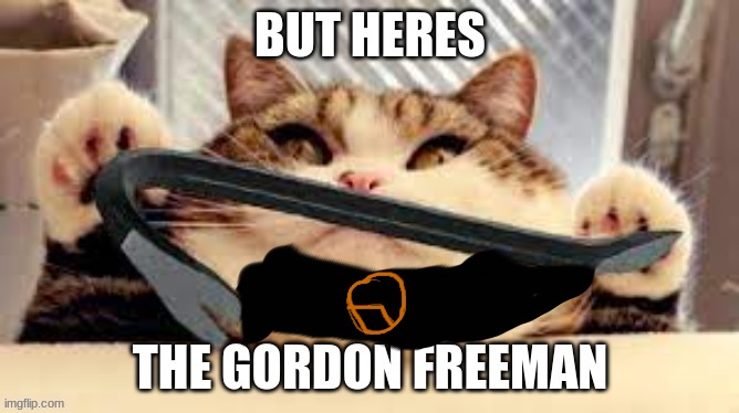 but heres the cat | image tagged in meme,half life | made w/ Imgflip meme maker