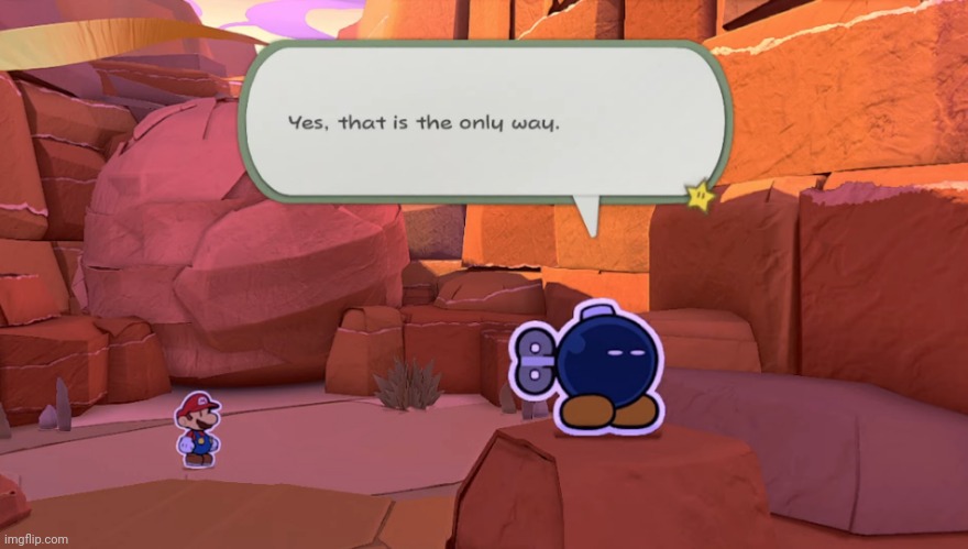 Yes | image tagged in paper mario | made w/ Imgflip meme maker