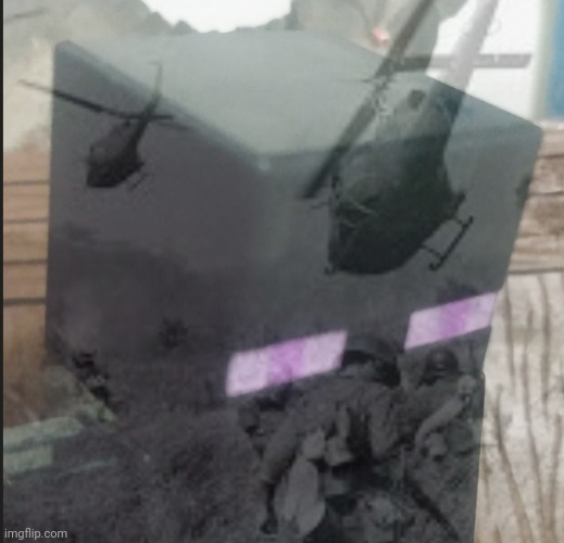 Enderman PTSD | image tagged in enderman ptsd | made w/ Imgflip meme maker