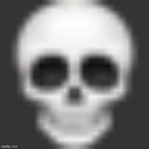 Skull emoji | image tagged in skull emoji | made w/ Imgflip meme maker