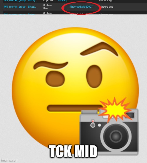 TCK MID | image tagged in caught in 4k | made w/ Imgflip meme maker