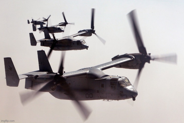 image tagged in army of osprey heliplanes,memes | made w/ Imgflip meme maker