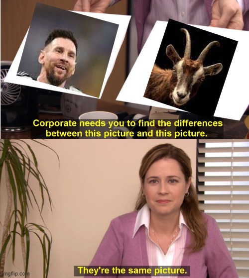 MESSSSSSSI | image tagged in memes,they're the same picture | made w/ Imgflip meme maker