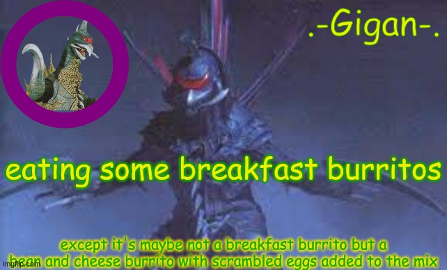 balls | eating some breakfast burritos; except it's maybe not a breakfast burrito but a bean and cheese burrito with scrambled eggs added to the mix | made w/ Imgflip meme maker