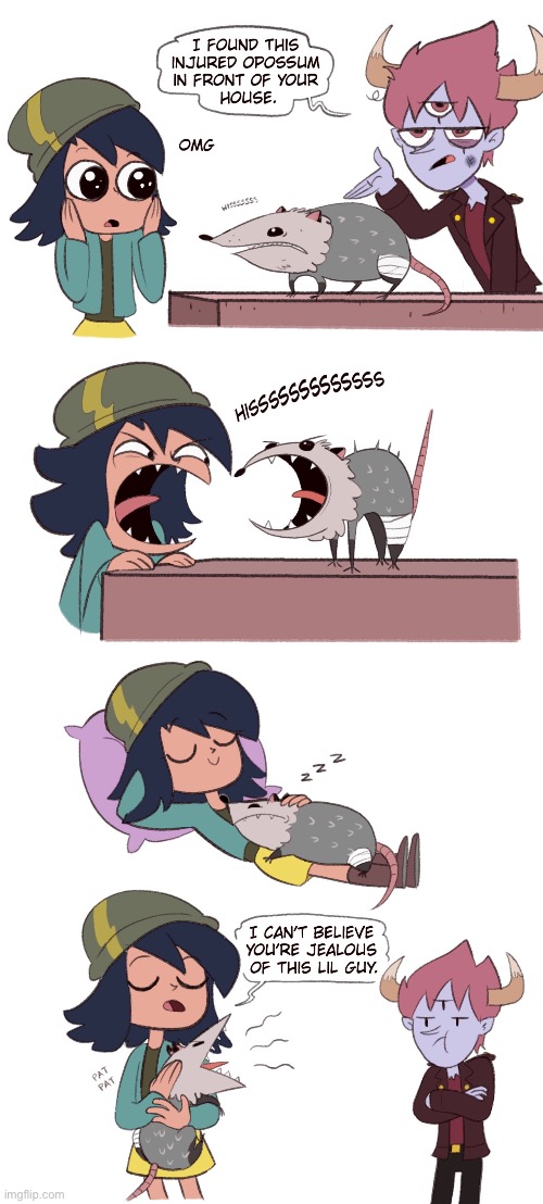 MorningMark - Opossum | image tagged in comics,morningmark,svtfoe,star vs the forces of evil,memes,comics/cartoons | made w/ Imgflip meme maker