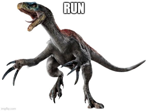 Therizinosaurus (JWD Design) | RUN | image tagged in therizinosaurus jwd design | made w/ Imgflip meme maker
