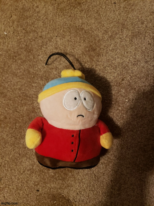 Cartman plush | image tagged in cartman plush | made w/ Imgflip meme maker