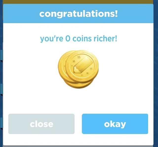 Your 0 coins richer Blank Meme Template