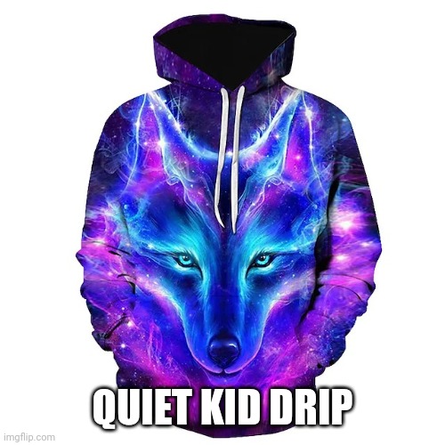 Quiet Kid Drip | QUIET KID DRIP | image tagged in goofy ahh hoodie | made w/ Imgflip meme maker