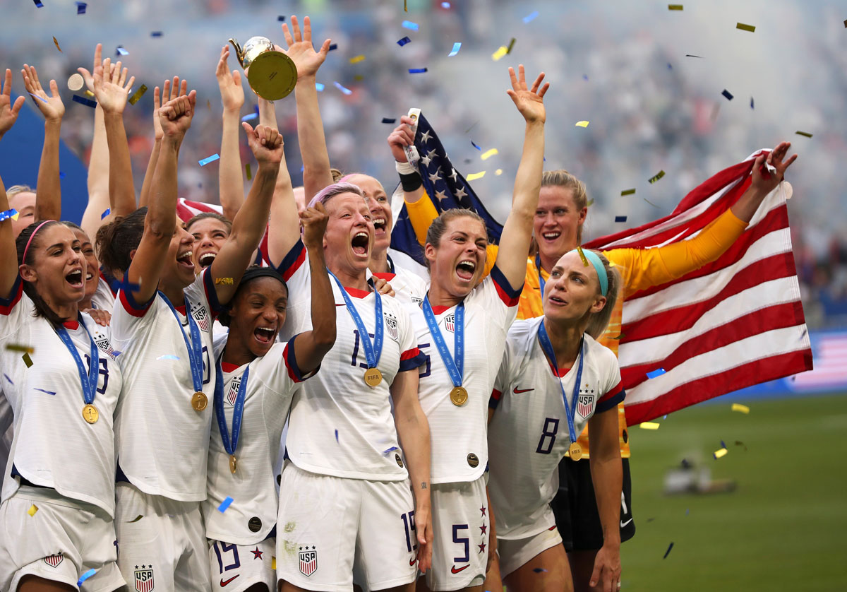 U.S. women’s soccer World Cup champions Blank Meme Template