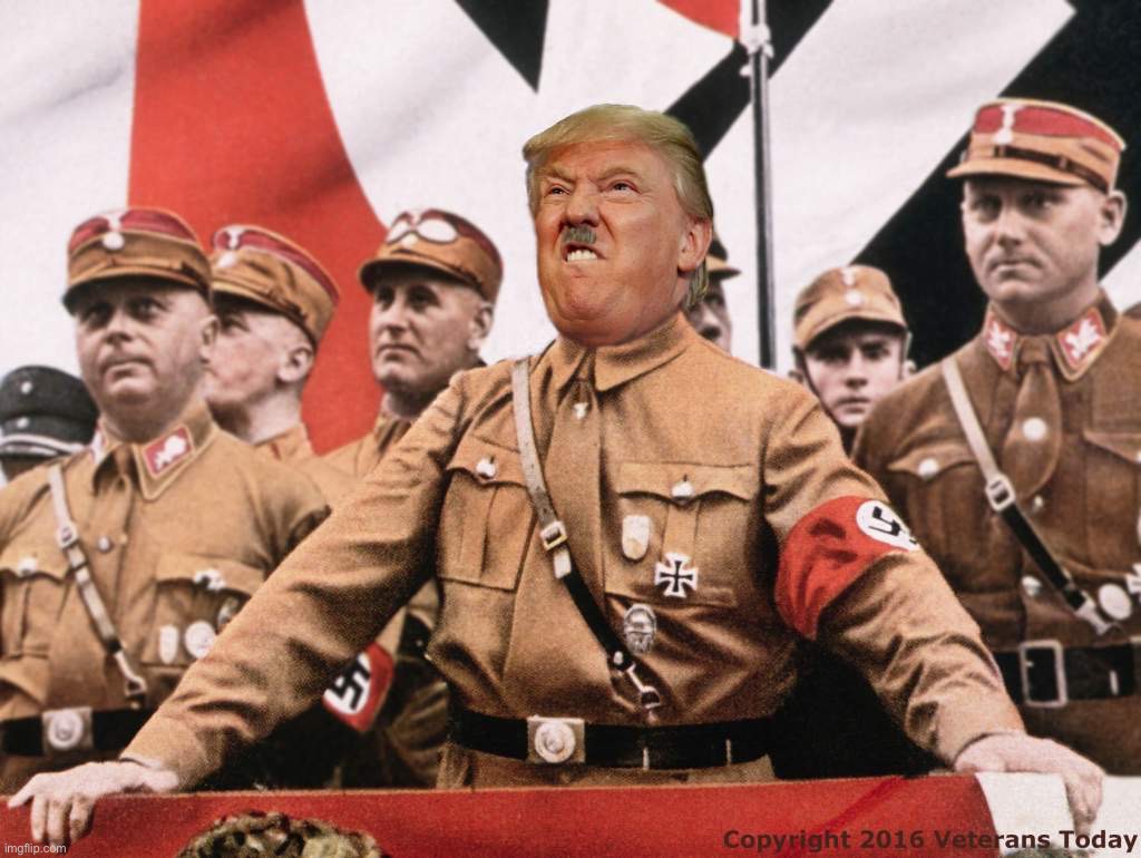 Trump Hitler  | image tagged in trump hitler | made w/ Imgflip meme maker