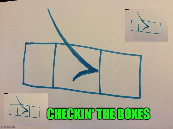 Check that box | CHECKIN' THE BOXES | image tagged in check that box | made w/ Imgflip meme maker