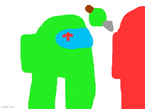 i just found this image i drew 2 years ago on among us peak | made w/ Imgflip meme maker