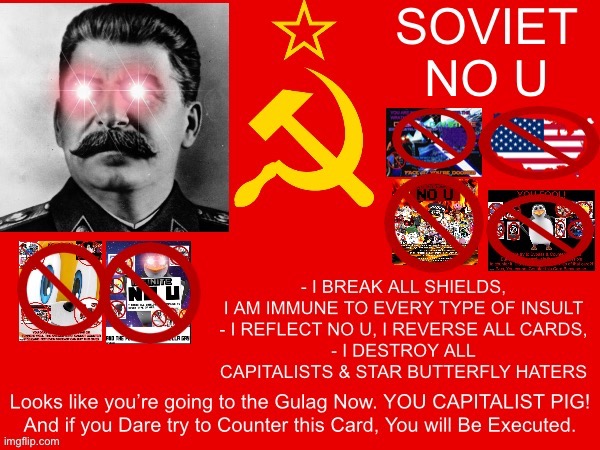 Soviet No U | image tagged in soviet no u | made w/ Imgflip meme maker
