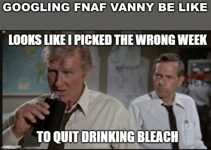 dont. I'm warning you | GOOGLING FNAF VANNY BE LIKE | image tagged in picked the wrong week | made w/ Imgflip meme maker